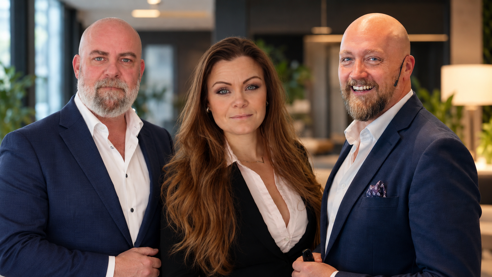 Morten Ustad, Sabina Bergstad-Vinnes og Ole Christian Sandvoll i Re Boot